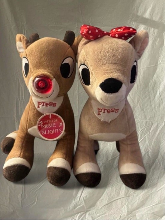 Rudolph The Red Nosed Reindeer Other - Lot Of 2 Rudolph Reindeer & Clarice Plush Lights
Music
Christmas Xmas Holiday
